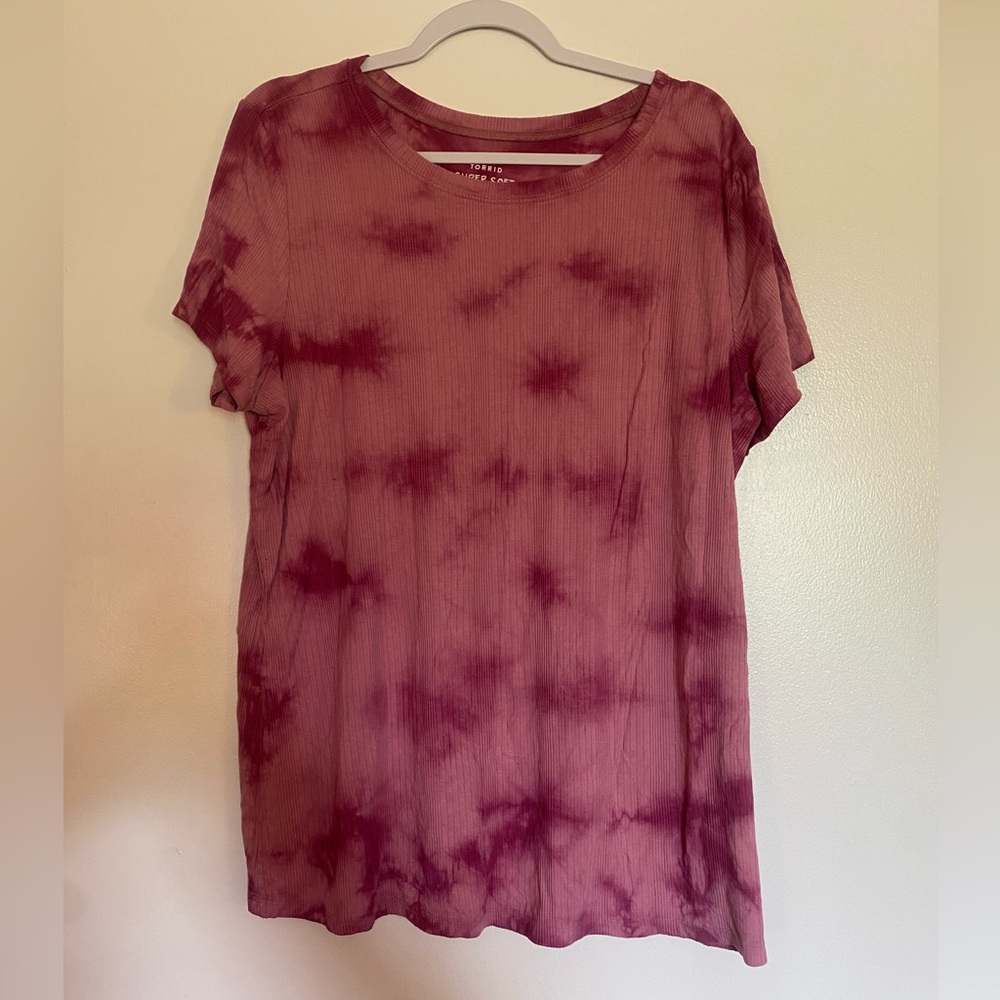 Torrid Ribbed Tie Dye Top